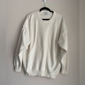 Sunday Best crewneck sweater cotton cashmere blend large oversized